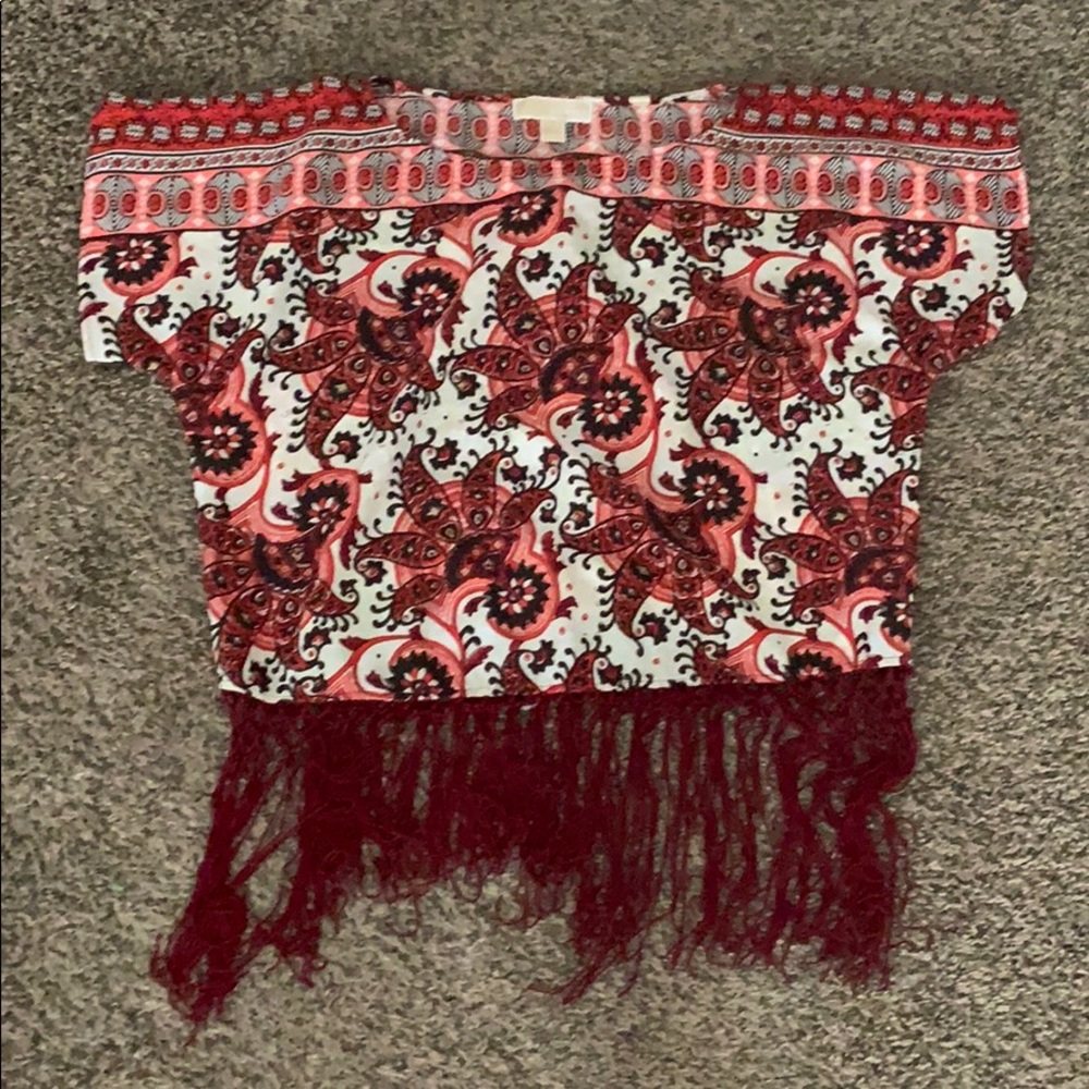 Michael Kors Fringe Top